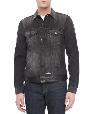 black denim jacket xl