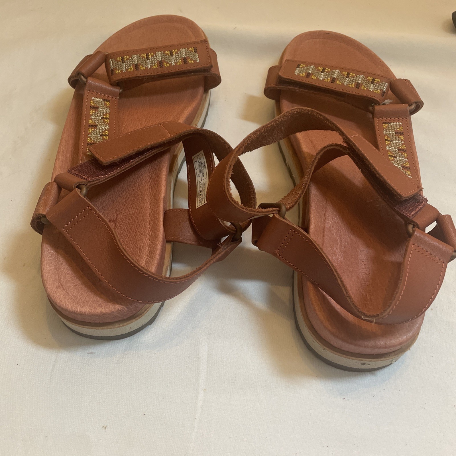 Merrell Juno sandali avvolgenti donna 8 pelle sequoia cinturino alla caviglia slingback azteco