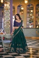 Latest Designer Rangoli Silk Lehenga Choli With Dupatta For Indian Wedding Wear