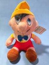 Vintage Walt Disney Pinocchio Plush Stuffed Doll Toy 8  1980  s New