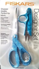 Fiskars 154162-1014 2pc Cutting Set 8" Scissors Thread Snip Asst Color