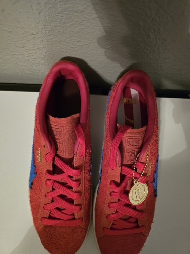 Puma x One Piece Suede size 11 Red/Blue-White. - Picture 12 of 12