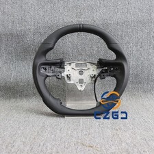 Premium Genuine Leather Steering Wheel For Gmc Sierra Denali At4 Wheated 19-24