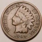 1909 Indian Head Cent VG - F  "Not Cleaned -Actual Coin Pictured"