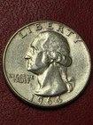 * 1964-P *  Last 25 Cent "90%  SILVER"  / HI- GRADE  GREAT LUSTER  SILVER PIECE