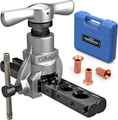 45° Eccentric Flaring Tool Kit for Copper, Brass, and Aluminum Tubing, Single Fl