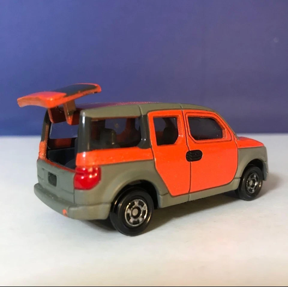 Tomica Honda элемент оранжевый No 107 литой автомобиль б/у Японии винтажный редкая - Изображение 3 из 4