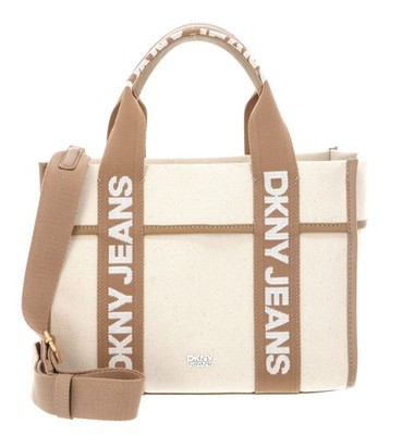 DKNY Barrett Tote Bag M Handtasche Tasche Nat / Cappuccino beige hellbraun Neu