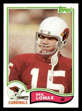 Neil Lomax 1982 Topps Rookie Card #471 Arizona Cardinals. rookie card picture