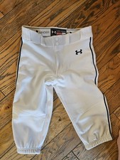 Youth Medium Under Armour White, Black Stripe, Knickers Baseball, New