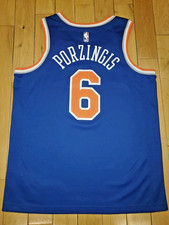 Nike Kristaps Porzingis NEW YORK KNICKS Mens NBA Icon Swingman Team JERSEY 48 L