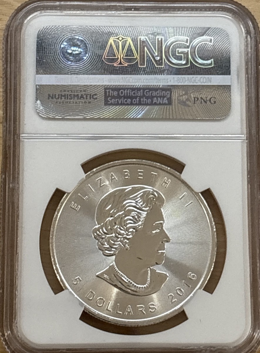 2016 $5 Canada Silver Maple Leaf NGC MS70 FIRST DAY OF ISSUE FDI