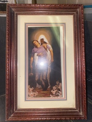 ''Forgiven'' by Thomas Blackshear Framed Matted Print 8x12 MasterPeace Religion