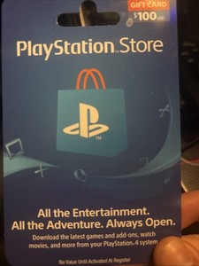 Sony PlayStation Store $100 PSN Gift Card