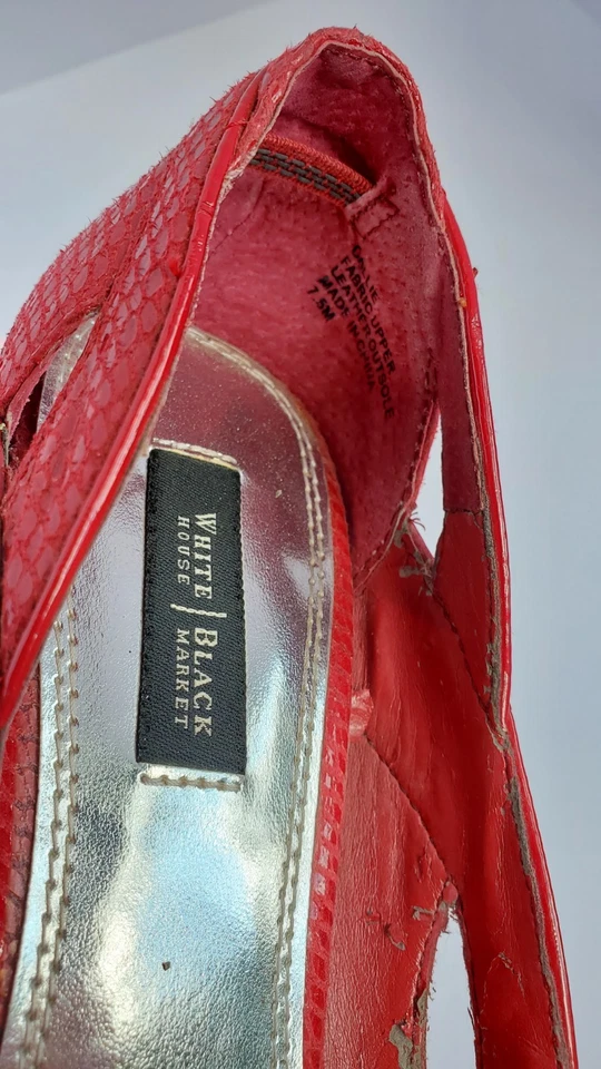 Zapatos de tacón alto para mujer marca Casa Blanca mercado negro 7,5 M punta abierta Foto 4 de 4