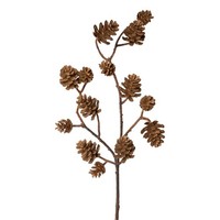 KüNstlicher Zapfenzweig, 5Er Set, Farbe Braun, HöHe Ca. 51 Cm