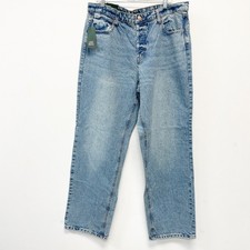 Wild Fable Women's High Rise Straight Jeans Stone Wash Retro Size 17