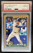 2024 Topps Update Tyler Black RC Gold Rookie #/2024 Brewers PSA 10 GEM MINT