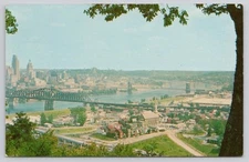 Postcard Devou Park Overlook Covington Kentucky