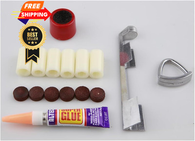Tiekerbilir 15 Pack Cue Stick Tip Repair Kit, Tips Accessorie, Include 01