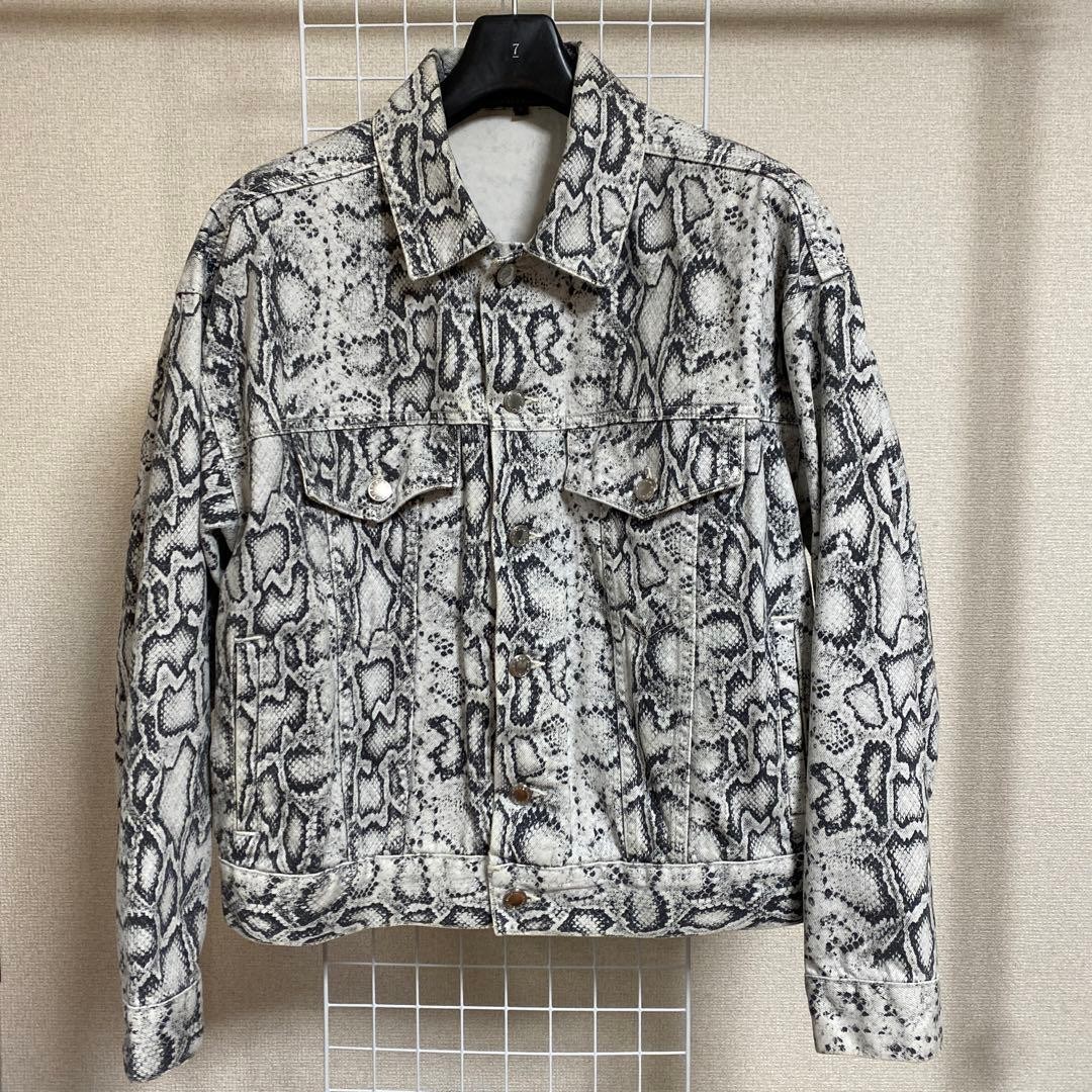 Alexander Wang Python Print Denim Jacket Taemin W… - image 1