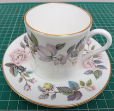 Genuine Royal Worcester Fine Bone China Demitasse Coffee Cup & Saucer