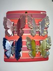 Piper K Sparkling Butterfly Hair Clip Set - Colorful Decorative Hair Accessories