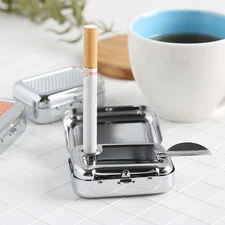 Portable Ashtray Stainless Steel Pocket Ashtray Mini Ashtray Cigar Ashtray