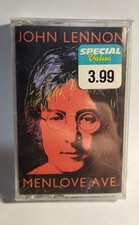 1986 Joh Lennon Cassette Menlove Ave. Still Sealed With Price Tag