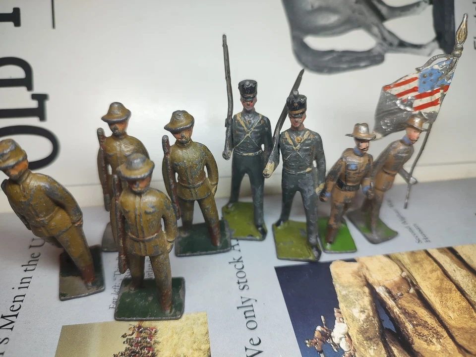 Lote 8 soldados de juguete mixto de los años 20 Foto 2 de 2