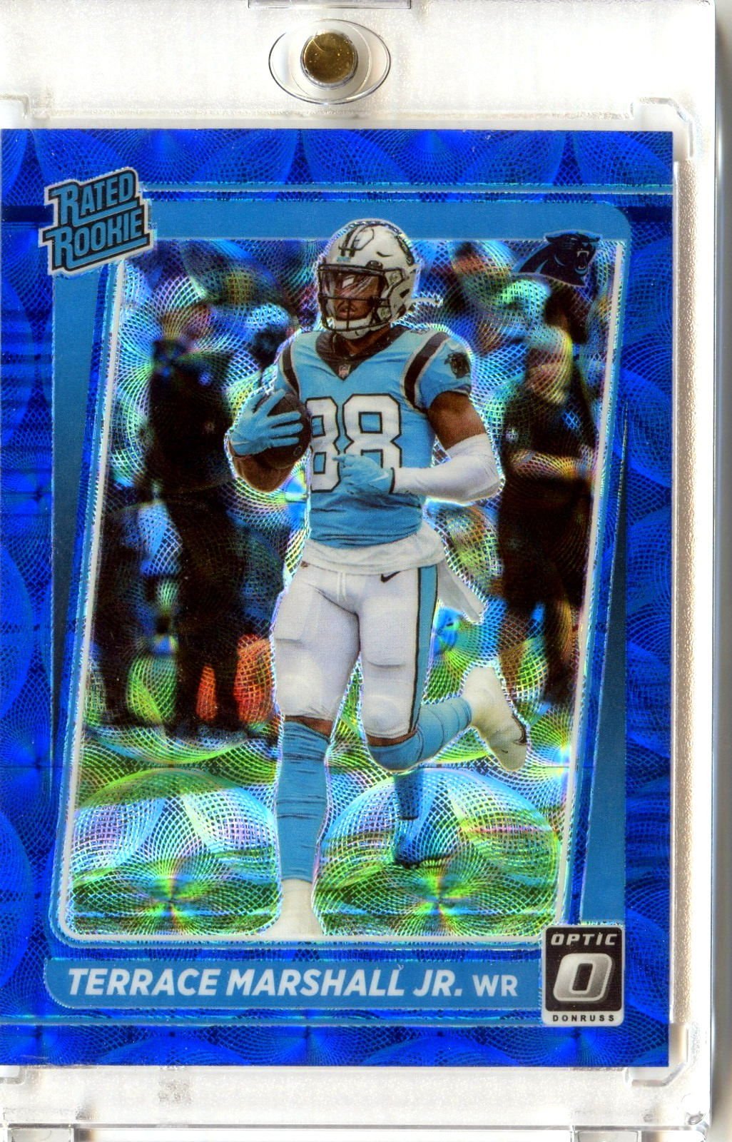 2021 Donruss Optic Terrace Marshall Jr. Blue Scope Rated Rookie #218 SP Panthers