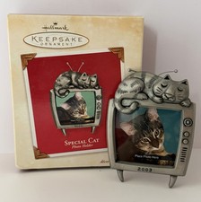 Special Cat Hallmark Metal Photo Holder Keepsake Ornament 2003 Frame Unique Gift