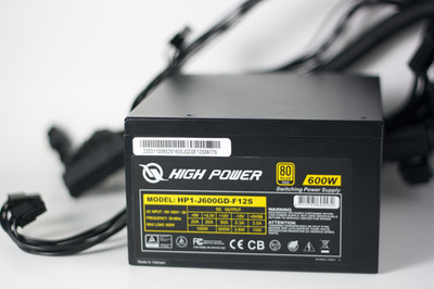 High Power PSU Power Supply 600w 80 Plus Gold ATX PCIE Graphic HP1-J600GD-F12S