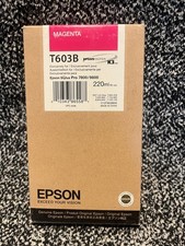 Genuine Epson T603B Magenta Ink Pro 7800 9800 Date: February 2012