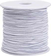 0.8 mm Elastic String Cord Thread Cords for Jewelry Making Bracelets White