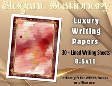 Elegant Stationery  Luxury Writing Papers  -30 sheets  Writing Paper 013