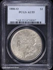 1886-O $1 Morgan Silver Dollar PCGS AU 55