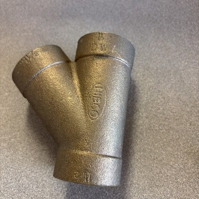 Nibco Bronze Sweat Pipe Fitting 1-1/2'' 45° Wye 1-1/2'' X 1-1/2'' X 1-1/2'' Y New
