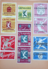 Paul Charlemagne (1893-1972), 12 projets d'étiquettes pour la marque Gringoire
