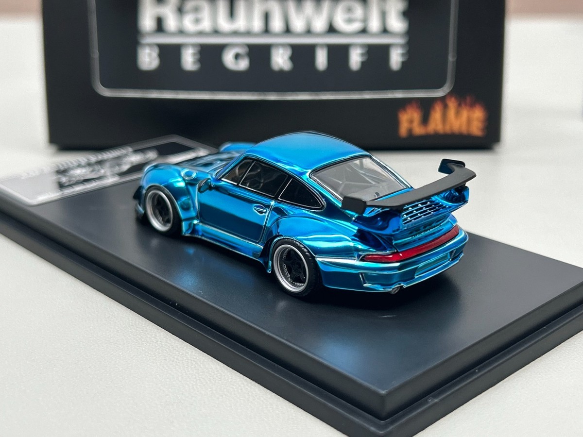 Flame 1:64 Porsche RWB 993/964 Blue Alloy Diecast Car Model | eBay