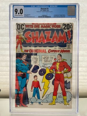 Shazam #1 (1973) DC Comics 1st Bronze Age Captain Marvel CGC 9.0 DOUBLE COVER!!!