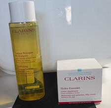 Clarins Hydra-Essentiel Hydrating Cream 1.7 oz Total Cleansing Oil Set