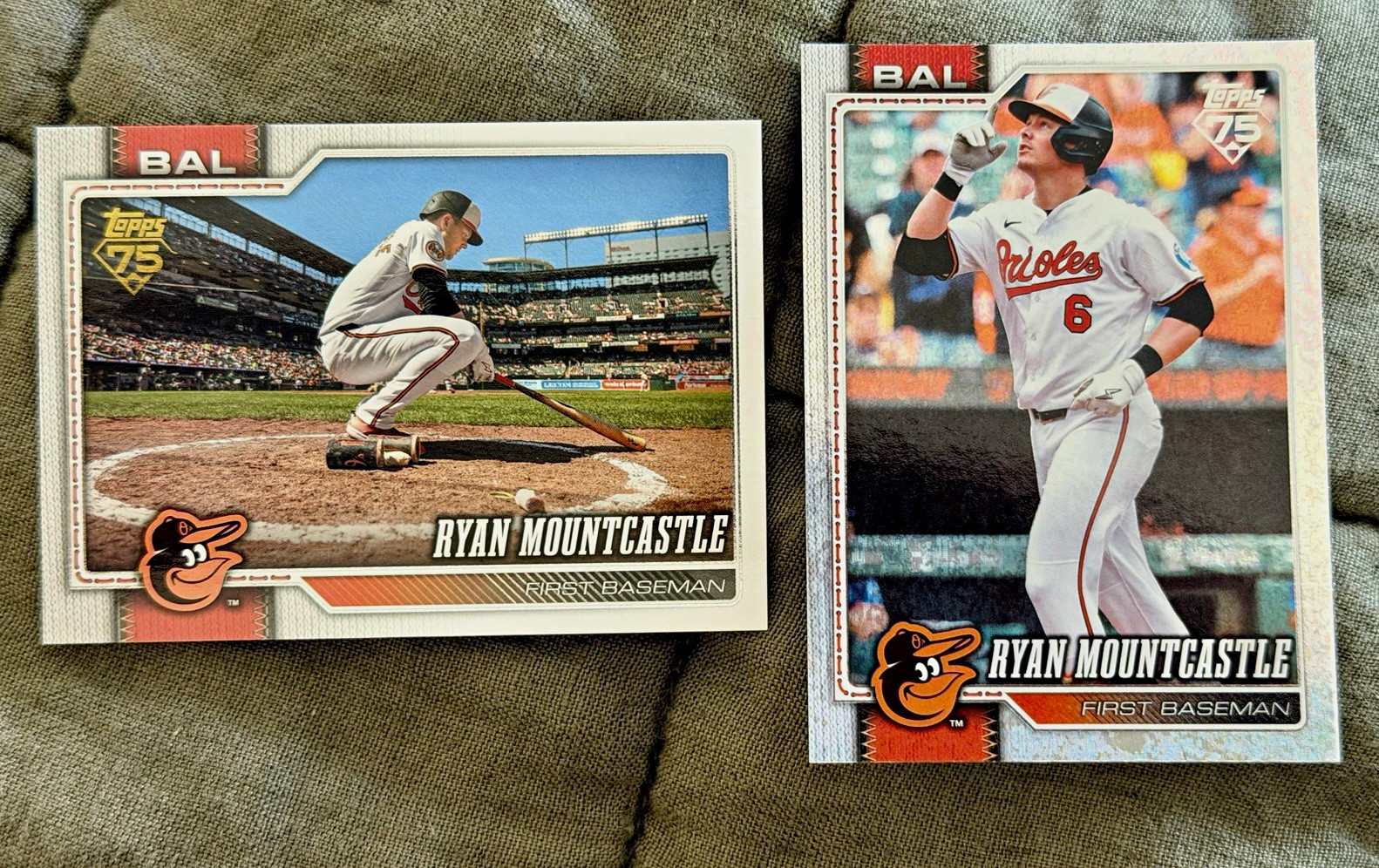 Topps 2026 Ryan Mountcastle Golden Mirror and Holofoil Orioles #652 Topps 75