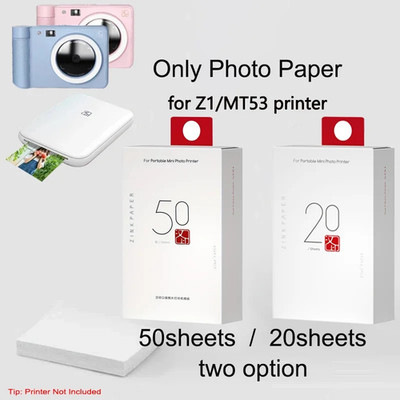 Photo Paper for HPRT MT53 Mini Printer, 2X3 Inch with Adhesive Backing, Shareabl