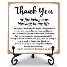 Thank You Gifts for Women Men Friends Mom, Thank You for Being a Blessing