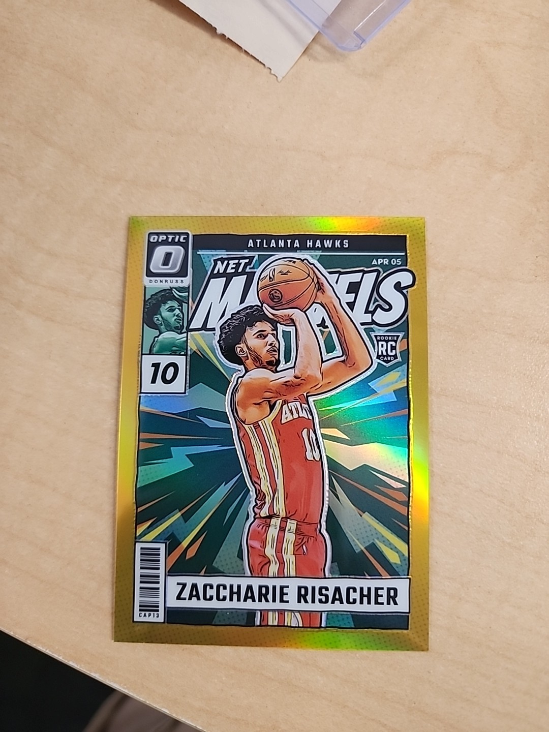 2024-25 Donruss Optic Zaccharie Risacher RC Gold Prizm 1/10 Net Marvels ZP