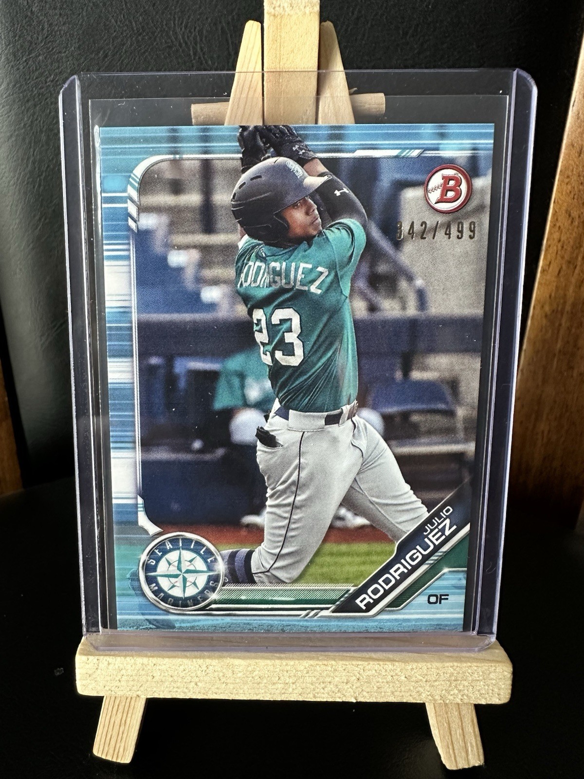 Julio Rodriguez Sky Blue /499 - 2019 Bowman Draft #BD-60  (RC) Mariners