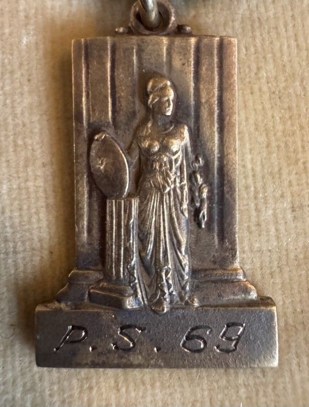 1938 Public School 69 Medal Award - Klimpel - 1/10 10k Gold Filled - Vintage