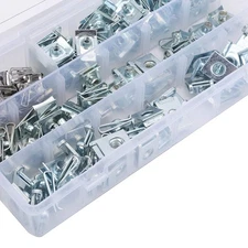50PCS M4 M5 M6 M8 Spire Clips Fasteners Assorted Kit U Nuts Spring Nuts
