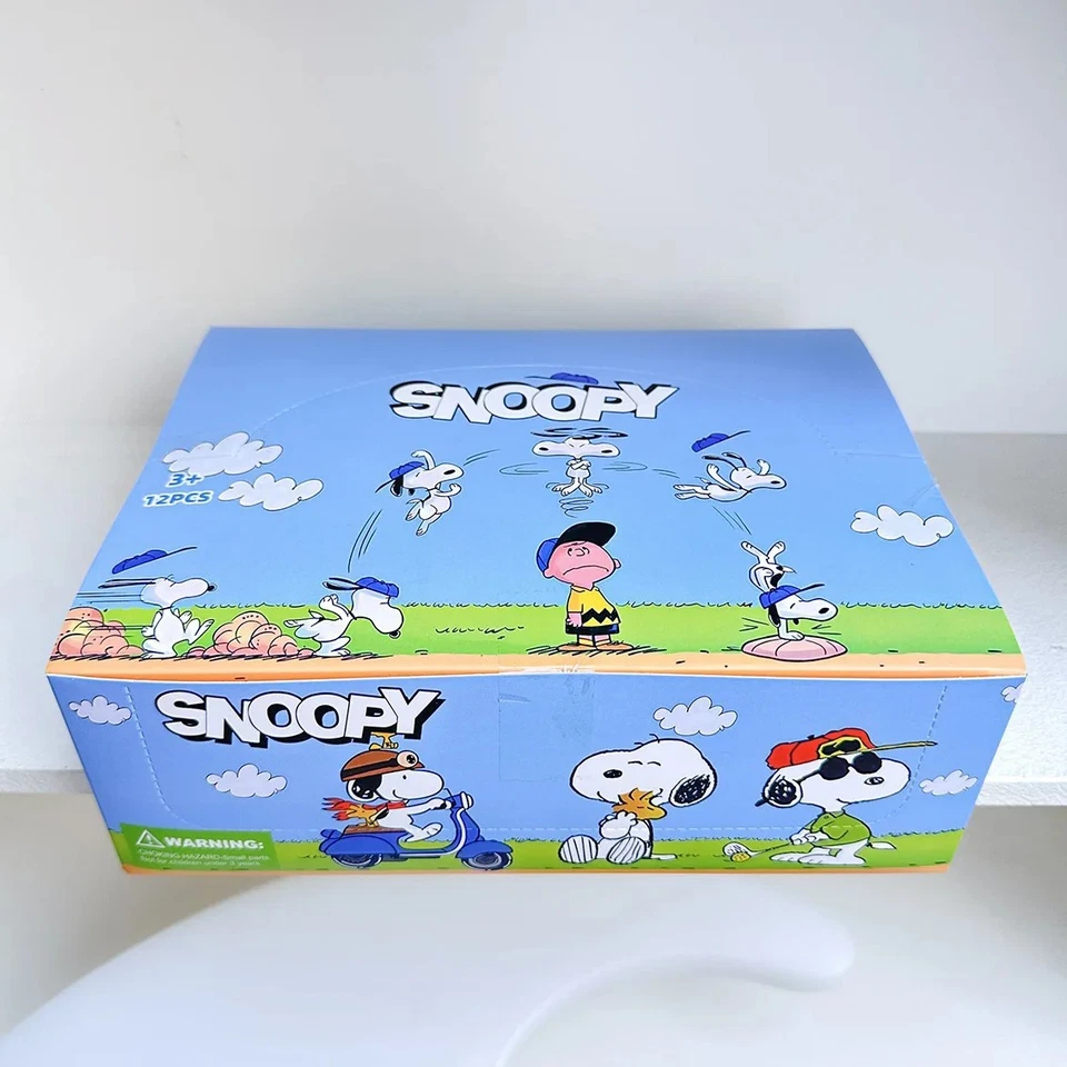 12pcs Peanuts Snoopy Blind Box Keychain Figures – Egg Capsule Mystery Toy Set - Image 4 of 4